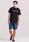 FUNKY BUDDHA-Aνδρικό T-shirt FUNKY BUDDHA FBM009-010-04 μαύρο