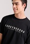 FUNKY BUDDHA-Aνδρικό T-shirt FUNKY BUDDHA FBM009-010-04 μαύρο