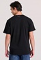 FUNKY BUDDHA-Aνδρικό T-shirt FUNKY BUDDHA FBM009-010-04 μαύρο