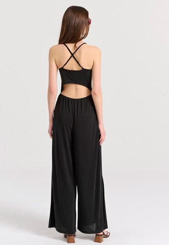 FUNKY BUDDHA-Γυναικεία ολόσωμη φόρμα FUNKY BUDDHA FBL009-101-12 μαύρη