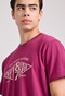 FUNKY BUDDHA-Ανδρικό t-shirt FUNKY BUDDHA FBM009-098-04 φούξια