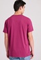 FUNKY BUDDHA-Ανδρικό t-shirt FUNKY BUDDHA FBM009-098-04 φούξια
