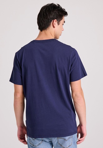 FUNKY BUDDHA-Ανδρικό t-shirt FUNKY BUDDHA FBM009-094-04 μπλε