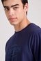 FUNKY BUDDHA-Ανδρικό t-shirt FUNKY BUDDHA FBM009-094-04 μπλε