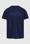 FUNKY BUDDHA-Ανδρικό t-shirt FUNKY BUDDHA FBM009-094-04 μπλε