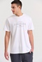 FUNKY BUDDHA-Ανδρικό t-shirt FUNKY BUDDHA FBM009-094-04 λευκό