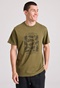 FUNKY BUDDHA-Ανδρικό t-shirt FUNKY BUDDHA FBM009-065-04 χακί