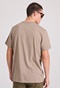 FUNKY BUDDHA-Ανδρικό t-shirt FUNKY BUDDHA FBM009-065-04 μπεζ