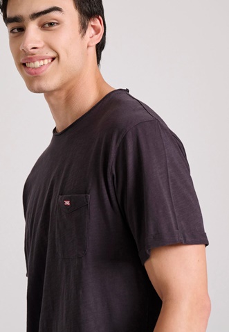 FUNKY BUDDHA-Ανδρικό t-shirt FUNKY BUDDHA FBM009-005-04 μαύρη