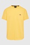 FUNKY BUDDHA-Ανδρικό t-shirt FUNKY BUDDHA FBM009-005-04 κίτρινο