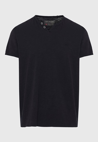 FUNKY BUDDHA-Ανδρικο t-shirt FUNKY BUDDHA FBM009-004-04 μαύρο