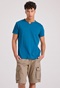 FUNKY BUDDHA-Ανδρικο t-shirt essentials FUNKY BUDDHA FBM009-004-04 μπλε 