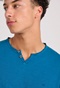 FUNKY BUDDHA-Ανδρικο t-shirt essentials FUNKY BUDDHA FBM009-004-04 μπλε 