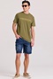 FUNKY BUDDHA-Ανδρικό t-shirt FUNKY BUDDHA FBM009-010-04 χακί