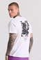 FUNKY BUDDHA-Ανδρικό t-shirt FUNKY BUDDHA FBM009-308-04 λευκό