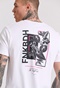 FUNKY BUDDHA-Ανδρικό t-shirt FUNKY BUDDHA FBM009-308-04 λευκό