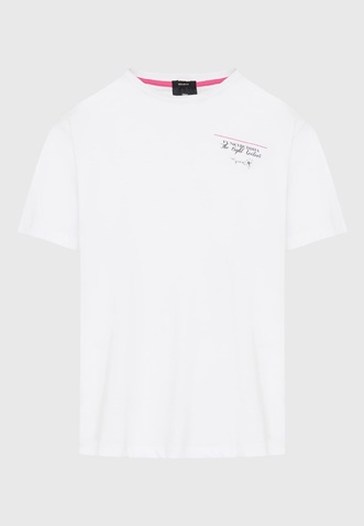 FUNKY BUDDHA-Ανδρικό t-shirt FUNKY BUDDHA FBM009-308-04 λευκό