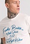 FUNKY BUDDHA-Ανδρικό t-shirt FUNKY BUDDHA FBM009-097-04 λευκό