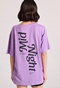 FUNKY BUDDHA-Γυναικείο t-shirt  FUNKY BUDDHA FBL009-120-04 μοβ
