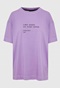 FUNKY BUDDHA-Γυναικείο t-shirt  FUNKY BUDDHA FBL009-120-04 μοβ