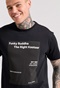 FUNKY BUDDHA-Ανδρικό t-shirt FUNKY BUDDHA FBM009-311-04 μαύρο 
