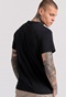 FUNKY BUDDHA-Ανδρικό t-shirt FUNKY BUDDHA FBM009-311-04 μαύρο 