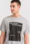 FUNKY BUDDHA-Ανδρικό t-shirt FUNKY BUDDHA FBM009-311-04 γκρι 