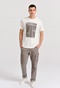 FUNKY BUDDHA-Ανδρικό t-shirt FUNKY BUDDHA FBM009-311-04 λεύκο