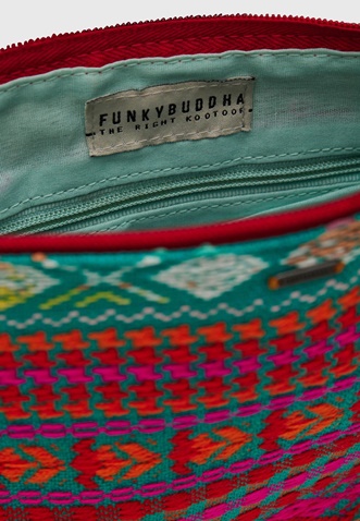 FUNKY BUDDHA-Γυναικείο τσαντάκι χειρός FUNKY BUDDHA FBL009-189-10 πολύχρωμο