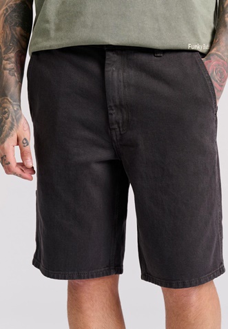FUNKY BUDDHA-Ανδρική jean βερμούδα FUNKY BUDDHA FBM009-083-03 γκρι 