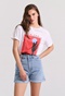 FUNKY BUDDHA-Γυναικείο τζιν σορτς FUNKY BUDDHA FBL009-168-03 ανοιχτό μπλε 