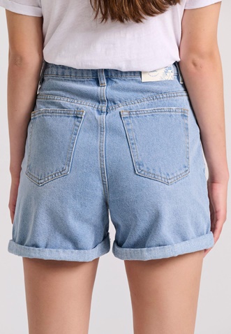 FUNKY BUDDHA-Γυναικείο τζιν σορτς FUNKY BUDDHA FBL009-168-03 ανοιχτό μπλε 