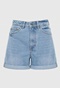 FUNKY BUDDHA-Γυναικείο τζιν σορτς FUNKY BUDDHA FBL009-168-03 ανοιχτό μπλε 
