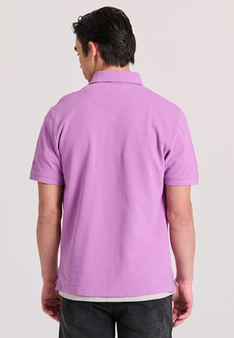 FUNKY BUDDHA-Ανδρική polo μπλούζα FUNKY BUDDHA FBM009-010-11 ροζ