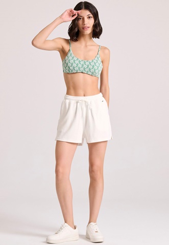 FUNKY BUDDHA-Γυναικείο σορτς FUNKY BUDDHA FBL009-103-03 λευκό 