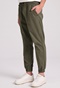 FUNKY BUDDHA-Ανδρικό chino παντελόνι FUNKY BUDDHA Garment dyed FBM009-013-02 χακί