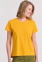 FUNKY BUDDHA-Γυναικείο t-shirt  FUNKY BUDDHA FBL009-103-04 κίτρινο