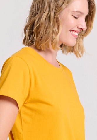 FUNKY BUDDHA-Γυναικείο t-shirt  FUNKY BUDDHA FBL009-103-04 κίτρινο