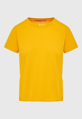 FUNKY BUDDHA-Γυναικείο t-shirt  FUNKY BUDDHA FBL009-103-04 κίτρινο