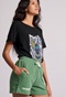 FUNKY BUDDHA-Γυναικείο σορτς FUNKY BUDDHA FBL009-106-03 πράσινο 
