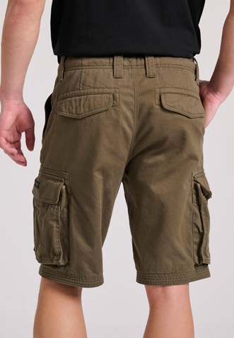 FUNKY BUDDHA-Ανδρική cargo βερμούδα FUNKY BUDDHA FBM009-031-03 χακί