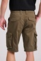 FUNKY BUDDHA-Ανδρική cargo βερμούδα FUNKY BUDDHA FBM009-031-03 χακί