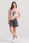 FUNKY BUDDHA-Γυναικείο t-shirt FUNKY BUDDHA  FBL009-124-04 ροζ