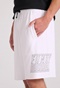 FUNKY BUDDHA-Ανδρική αθλητική βερμούδα FUNKY BUDDHA FBM009-051-03 λευκή
