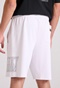 FUNKY BUDDHA-Ανδρική αθλητική βερμούδα FUNKY BUDDHA FBM009-051-03 λευκή