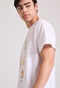 FUNKY BUDDHA-Ανδρικό t-shirt FUNKY BUDDHA FBM009-304-04 λευκό