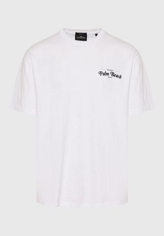 FUNKY BUDDHA-Ανδρικό t-shirt FUNKY BUDDHA FBM009-062-04 λευκό