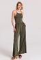 FUNKY BUDDHA-Γυναικεία ολόσωμη φόρμα FUNKY BUDDHA FBL009-101-12 χακί 