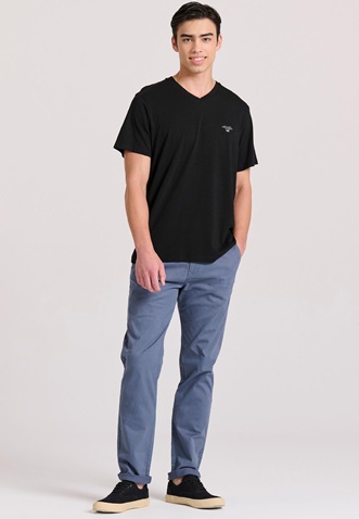FUNKY BUDDHA-Ανδρικο t-shirt FUNKY BUDDHA FBM009-002-04 μαύρο