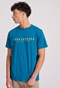 FUNKY BUDDHA-Ανδρικό t-shirt FUNKY BUDDHA FBM009-010-04 μπλε